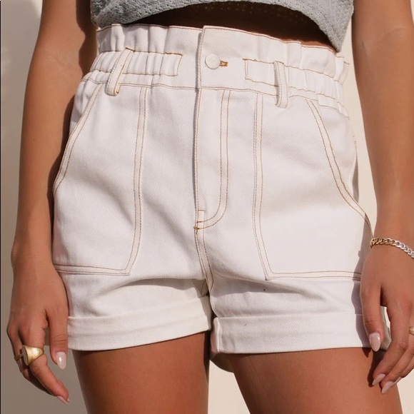 bohme Pants - Böhme high waisted stitched shorts